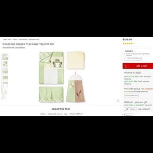 Sweet Jojo Designs Baby Bedding for Nursery